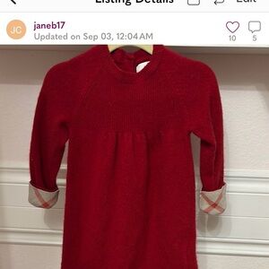 Cozy Red Kids Sweater